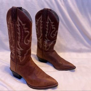 Justin's Coffee Westerner Leather Boot